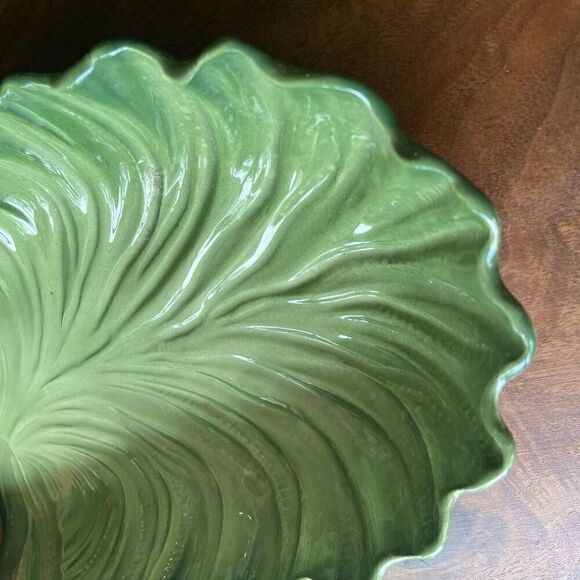 MADDUX OF CALIFORNIA Large MCM Lettuce Leaf Platter - Picture 5 of 10